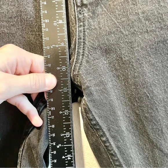 BDG Urban Outfitters Dillon Jeans Slim Fit Raw Hem Ankle Black Womens Sz 28 Boho - Picture 7 of 11